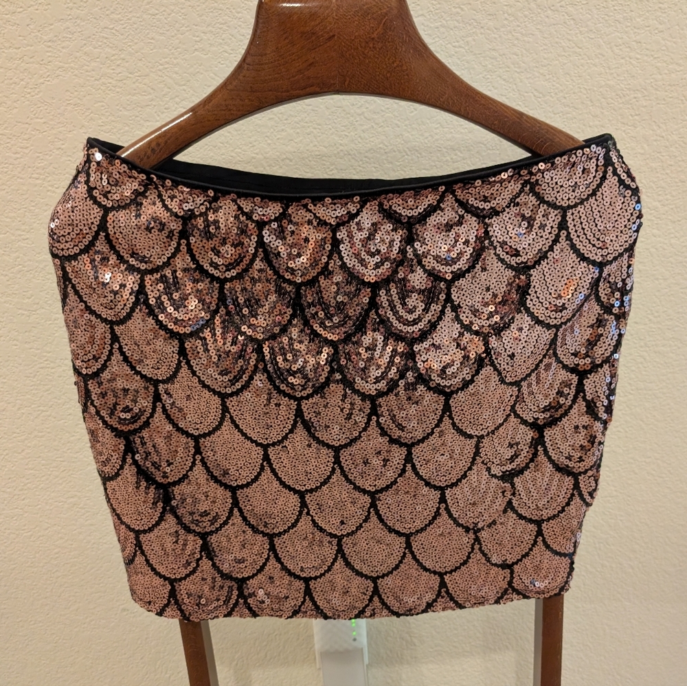 Sequined Mermaid Mini Skirt